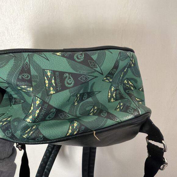 Harry Potter Slytherin Loungefly Mini Backpack Green Black Snake Bag main image 5